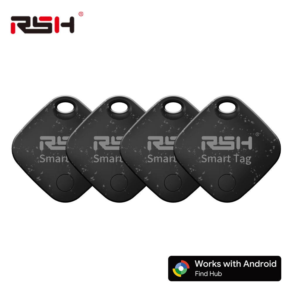 Traceo Tag Android — Pack de 4 localisateurs Bluetooth, compatible Google Find Hub | Xiaomi, Samsung