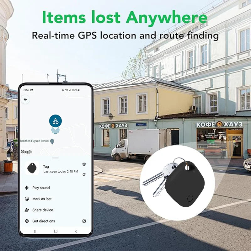 Traceo Tag Android Rechargeable — Localisateur Bluetooth compatible Google Find Hub | Xiaomi, Samsung