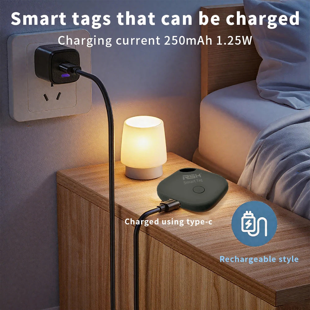 Traceo Tag Android Rechargeable — Localisateur Bluetooth compatible Google Find Hub | Xiaomi, Samsung