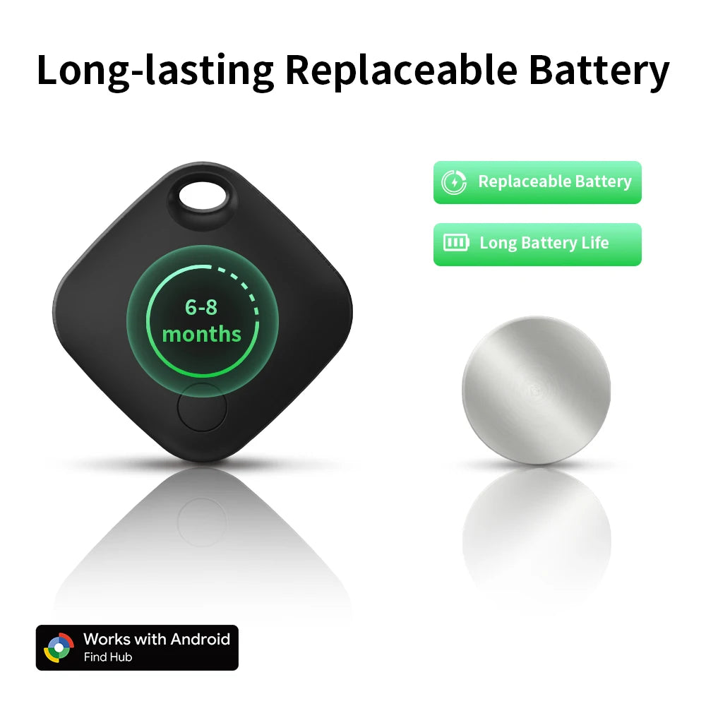 Traceo Tag — Localisateur Bluetooth compatible Google Find Hub | Android, Samsung, Pixel, Xiaomi