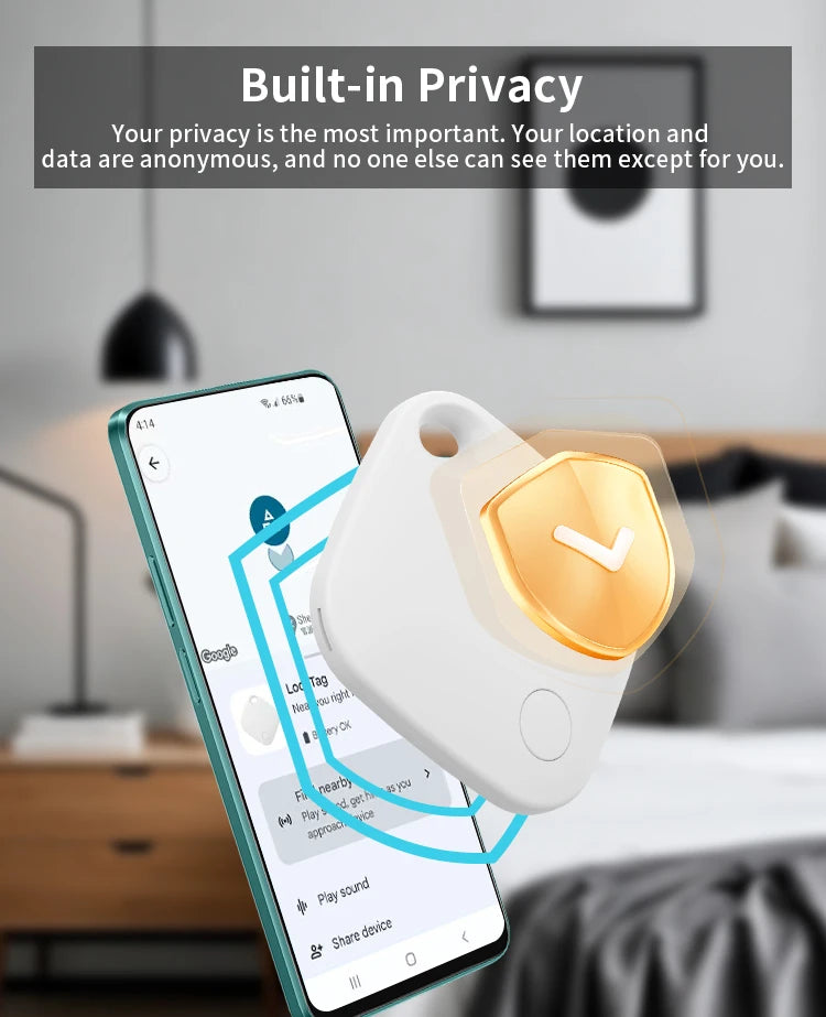 Traceo Tag — Localisateur Bluetooth compatible Google Find Hub | Android, Samsung, Pixel, Xiaomi