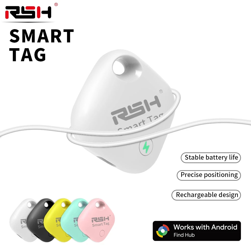 Traceo Tag Android Rechargeable — Localisateur Bluetooth compatible Google Find Hub | Xiaomi, Samsung