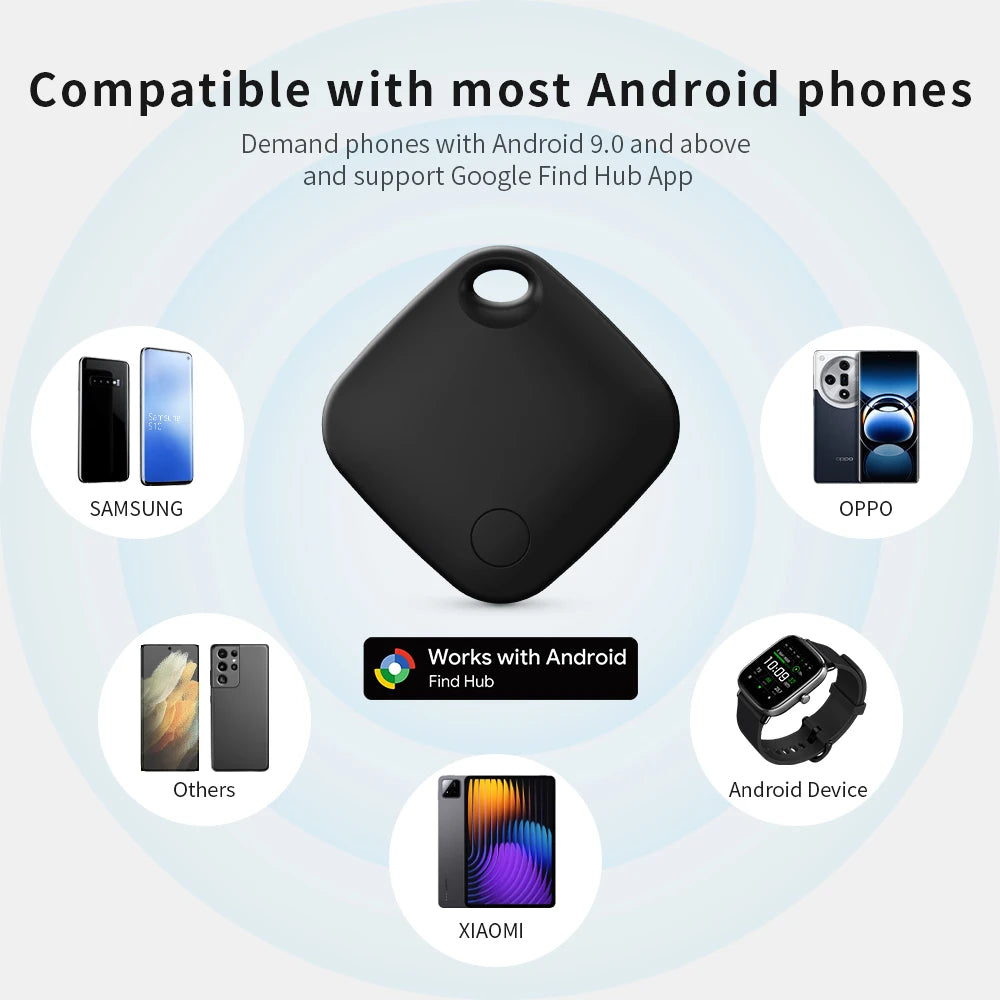 Traceo Tag — Localisateur Bluetooth compatible Google Find Hub | Android, Samsung, Pixel, Xiaomi