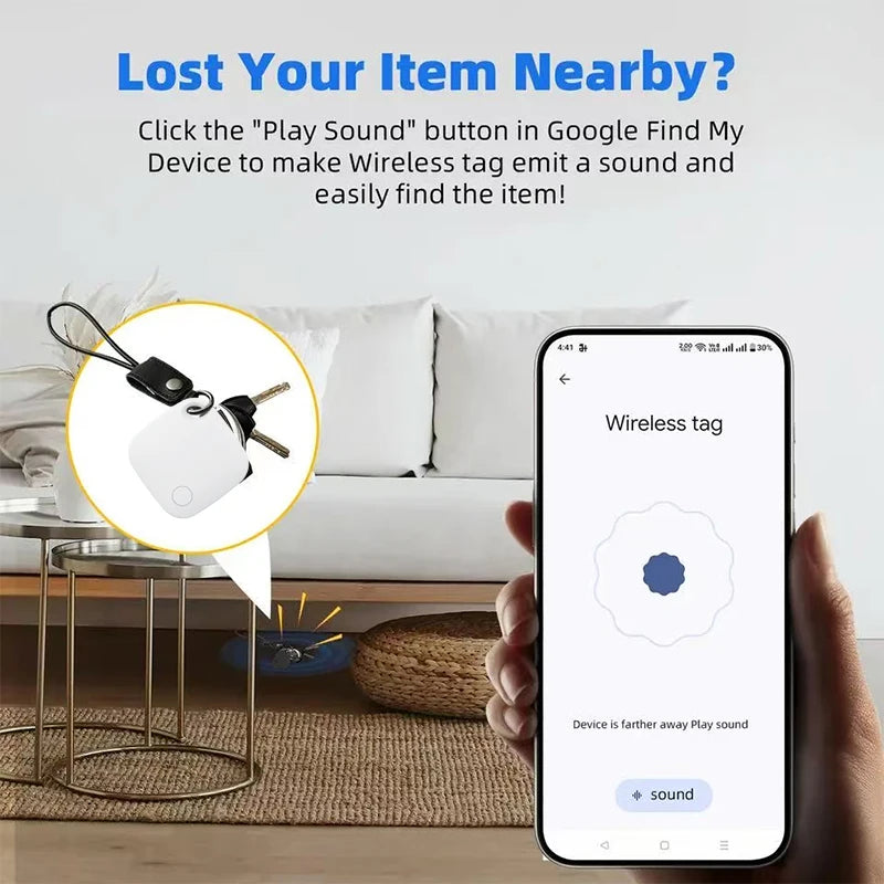 Traceo Tag — Localisateur Bluetooth compatible Google Find Hub | Android, Samsung, Pixel, Xiaomi
