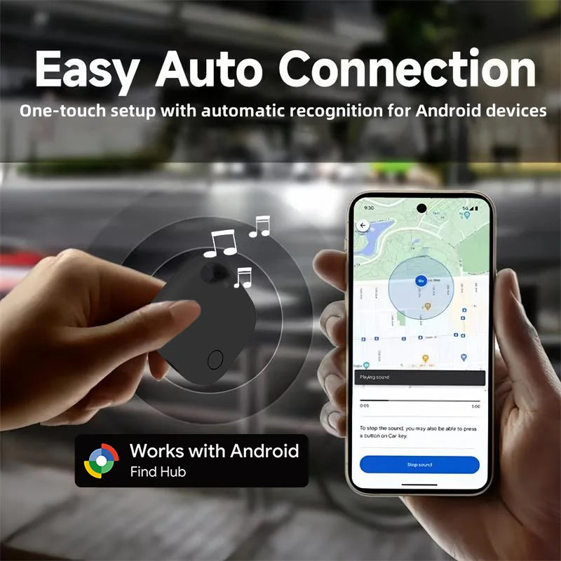 Traceo Tag Android Rechargeable — Localisateur Bluetooth compatible Google Find Hub | Xiaomi, Samsung